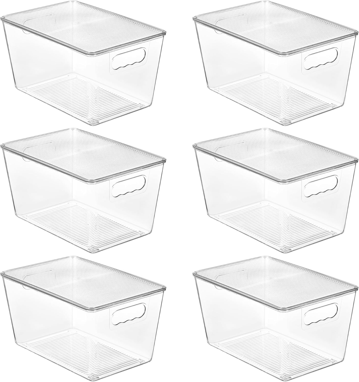 Vencate Clear Stackable Pantry Bins