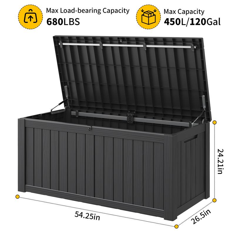 72/100/120-Gallon Waterproof Storage Bin