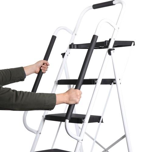 Foldable Steel Ladder (330 lbs Capacity)