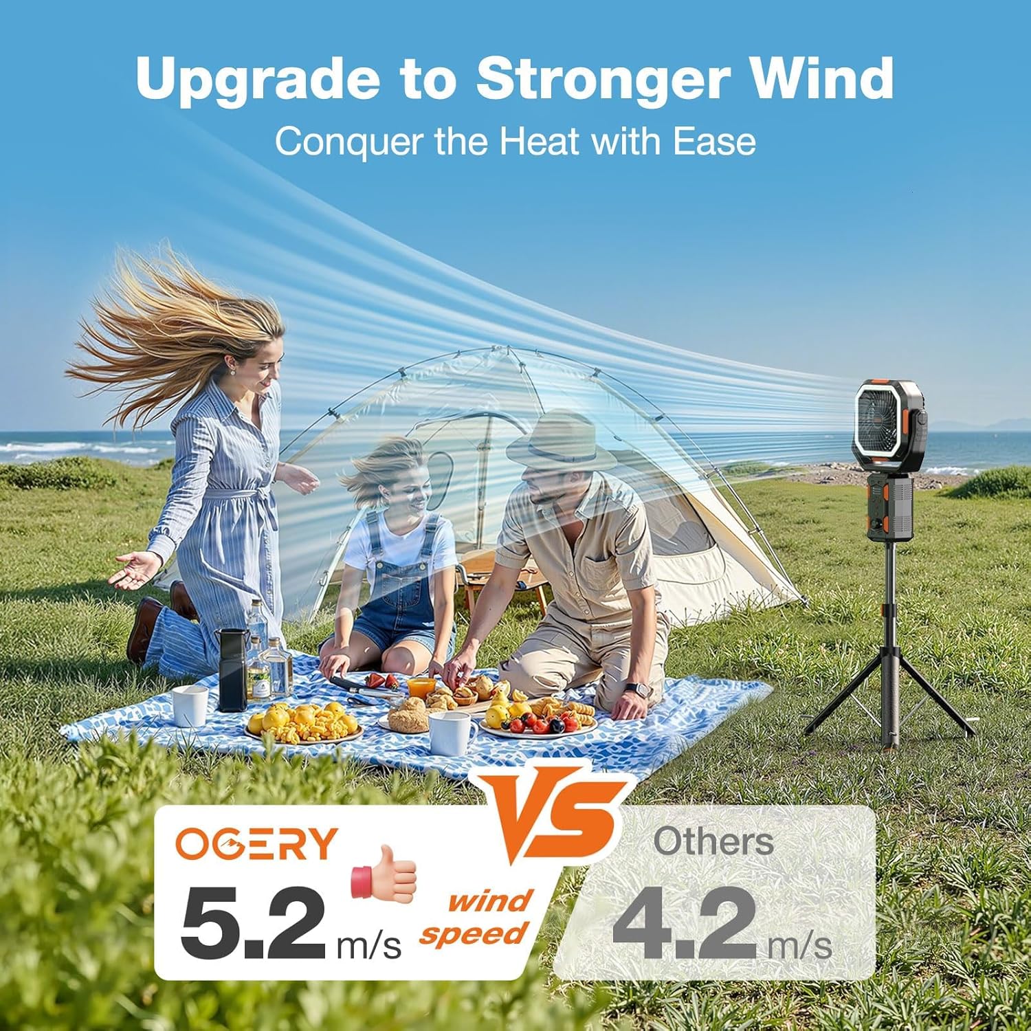 Rechargeable Camping Fan