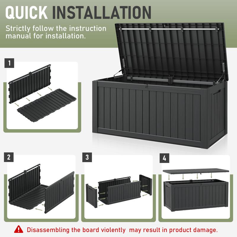 72/100/120-Gallon Waterproof Storage Bin