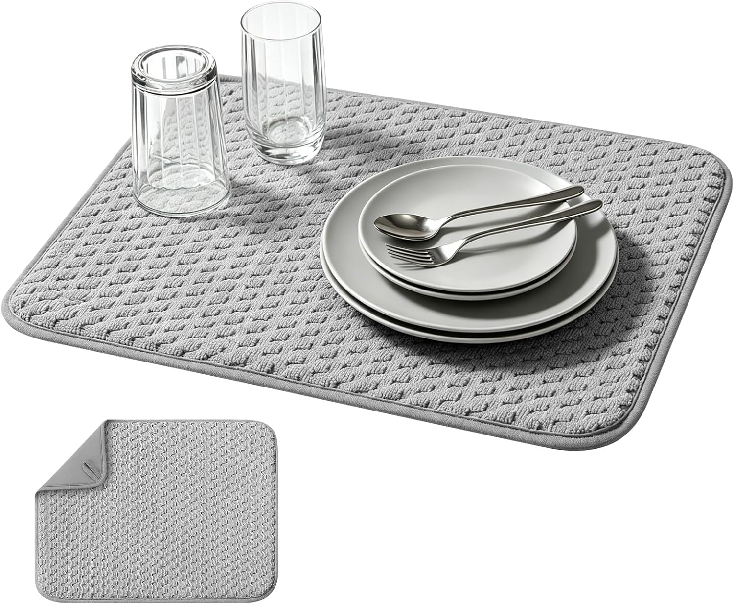 Vencate Absorbent Microfiber Dish Mat